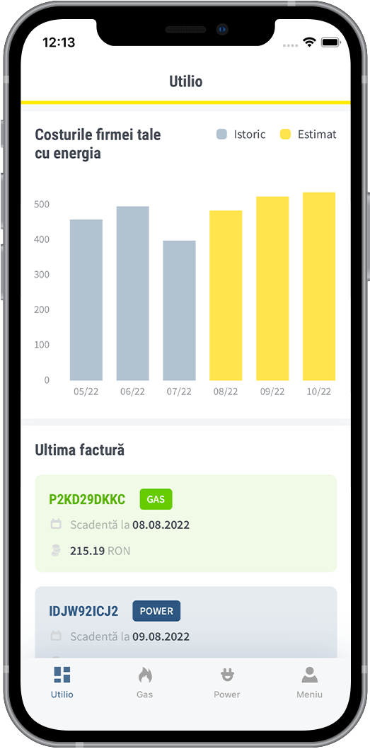 Utilio — OMV Petrom screenshot 2