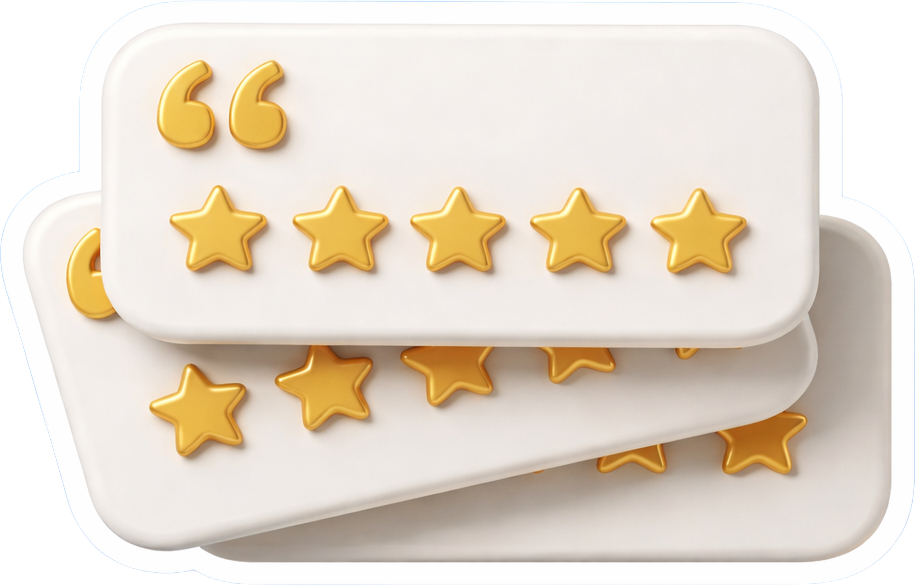 5 star reviews